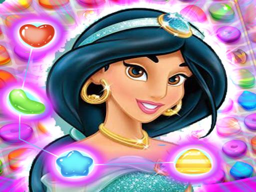 Jasmine Aladdin Match 3 Puzzle Online Online
